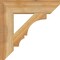 Ekena Millwork Balboa Slat Rough Sawn Bracket, Western Red Cedar, 4"W x 18"D x 18"H BKT04X18X18BOA06RWR - alternate 3